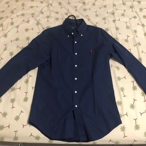 Polo Ralph Lauren Button Up. Dark blue color
